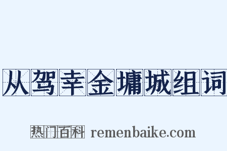 从驾幸金墉城组词是什么意思的图片